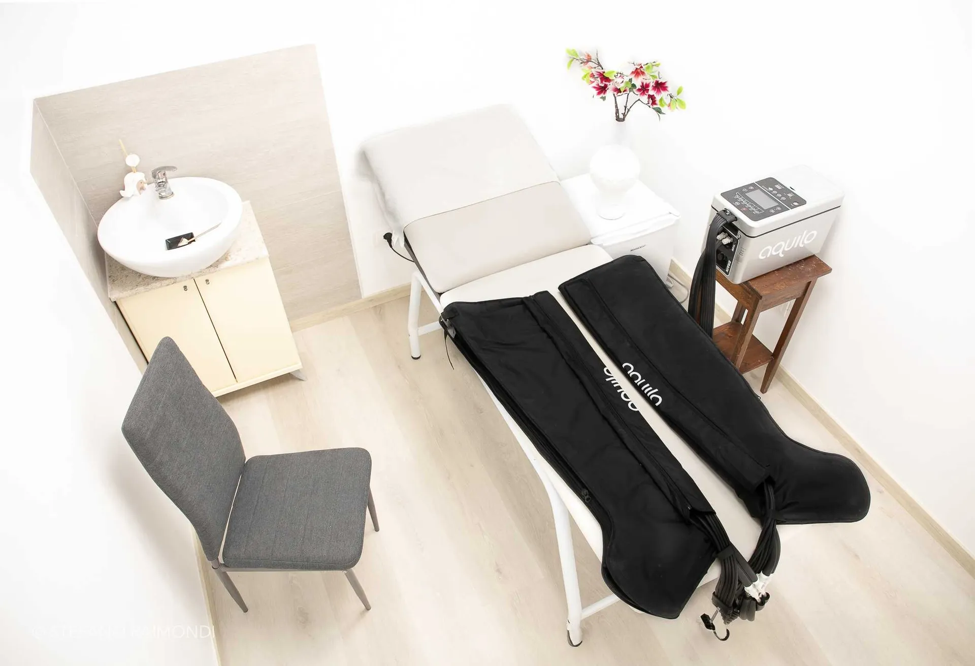 Percorso benessere con sauna a infrarossi nel centro estetico